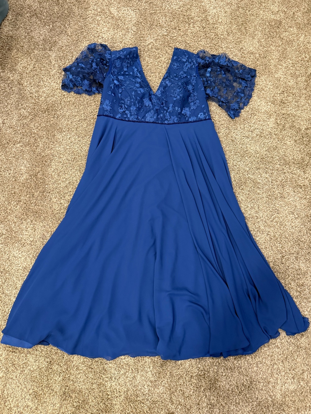 MISSACC Lace V-Neck A-Line Chiffon Mother of the Bride Dress 26W